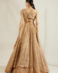 Tuscany Gold Mandala Lehenga - golden lehenga USA