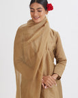 Sunheri Chanderi Kurta Set - kurta for women