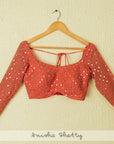 Sunset Orange Abla Lehenga Set - orange lehenga