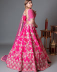 Tania Lehenga Set - hot pink lehenga