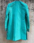 Teal Green Raw Silk Sherwani - green sherwani