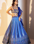 Trisha Lehenga Set - royal blue lehenga