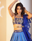 Trisha Lehenga Set - royal blue lehenga