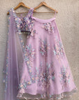 Tulle Bridal Satin Lehenga Set - bridal lehenga