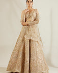 Tuscany Gold Tree Pearl Embroidered Lehenga - embroidered lehenga