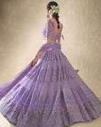 Viola Lilac Lehenga Set - purple lehenga