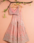 Watermelon Pink Sharara Set - sharara set