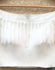 White Off Shoulder louse Grey Net Lehenga - net lehenga