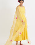 Yellow Gul Anarkali Set - anarkali set