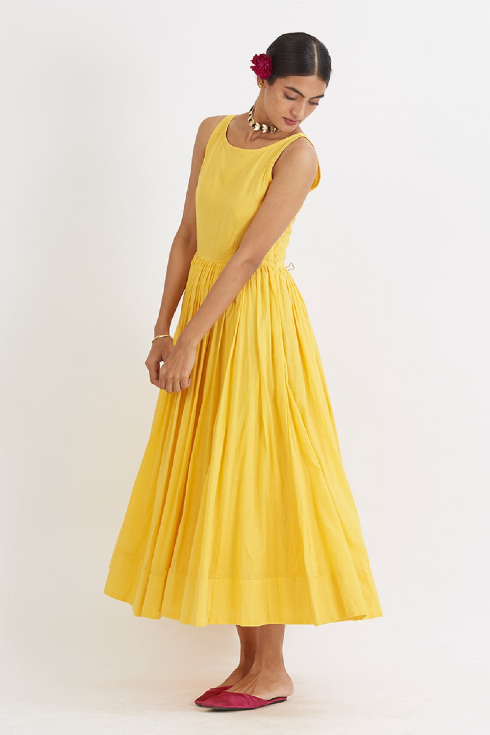 Yellow Gul Anarkali Set - anarkali set