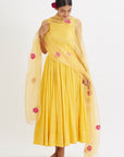Yellow Gul Anarkali Set - anarkali set