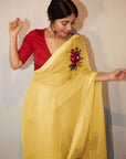 Yellow Gulabh Saree - yellow saree