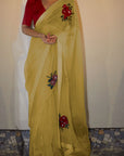 Yellow Gulabh Saree - yellow saree