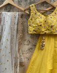 Yellow KNV Palazzo Set - indian attire for women