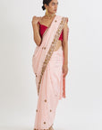 Zeenat Blush Saree - light pink saree New Zealand