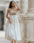 Zeenat Silk Dress - white dress