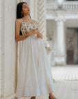 Zeenat Silk Dress - white dress