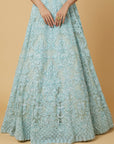 Zoya Ice Blue Lehenga Set - lehenga