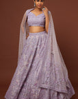 Zoya Lilac Lehenga - lavender lehenga Canada