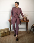 Devine Marsala Shrug Set - men wear Canada