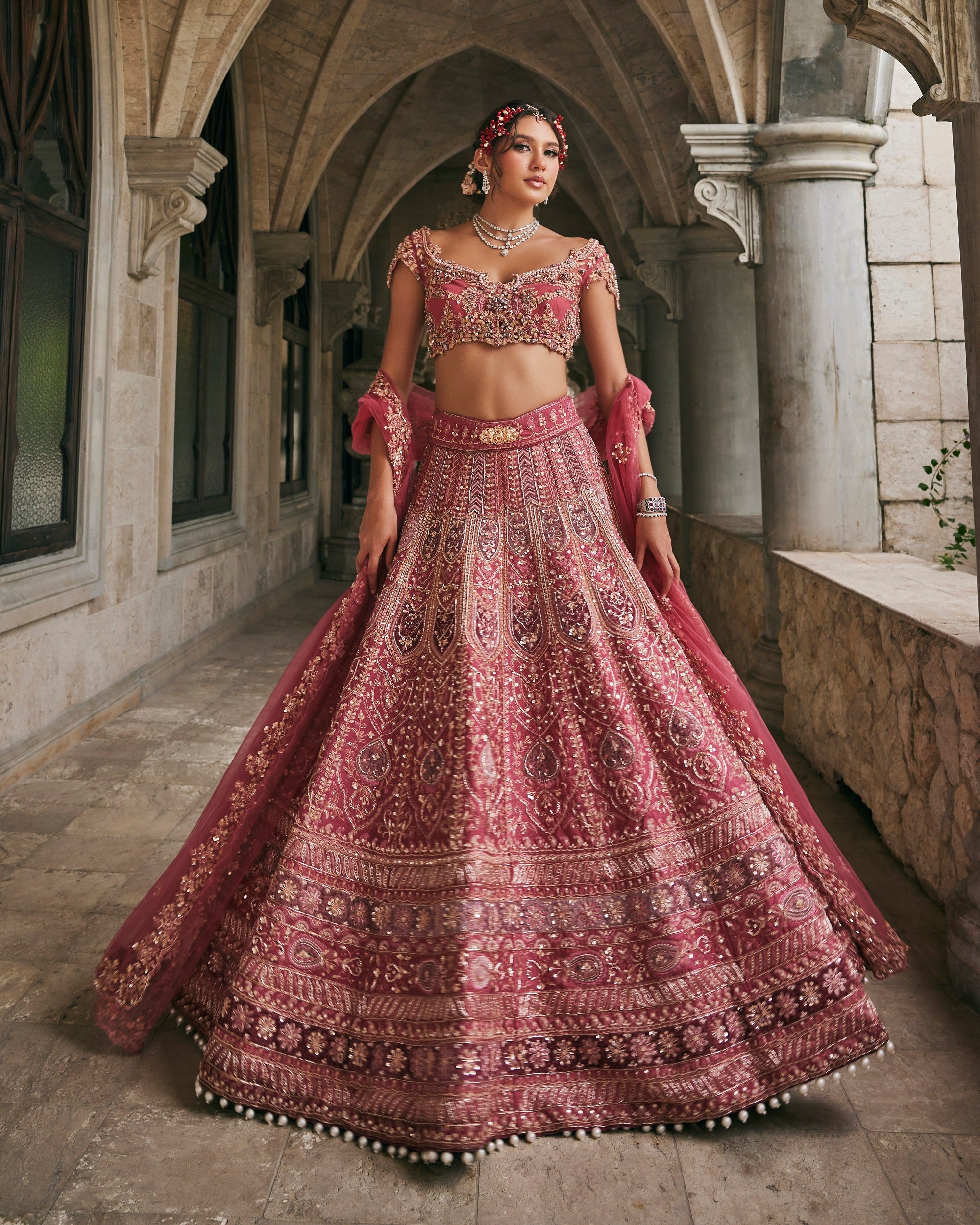 Dusk in Blossom Lehenga Set