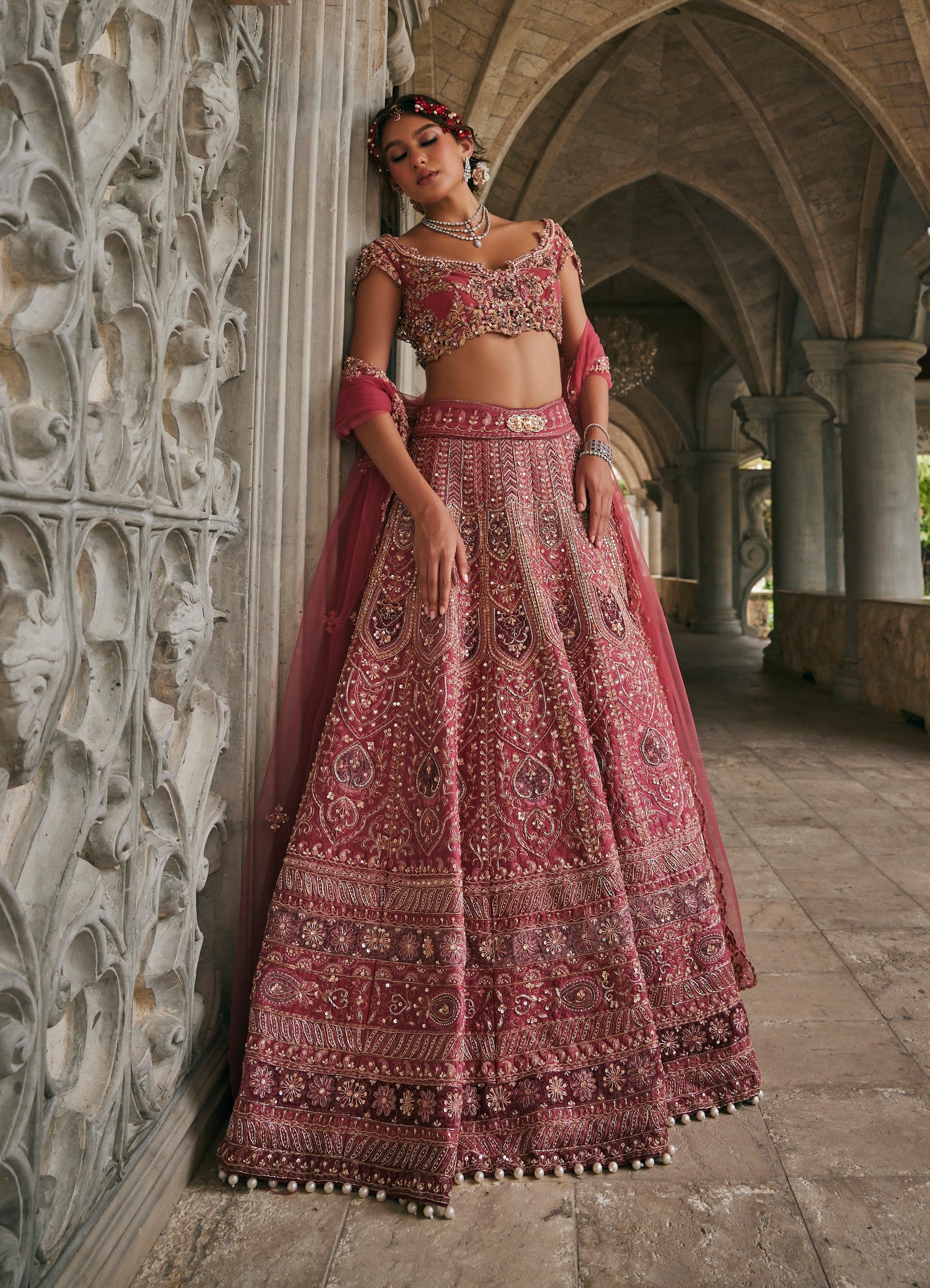 Dusk in Blossom Lehenga Set