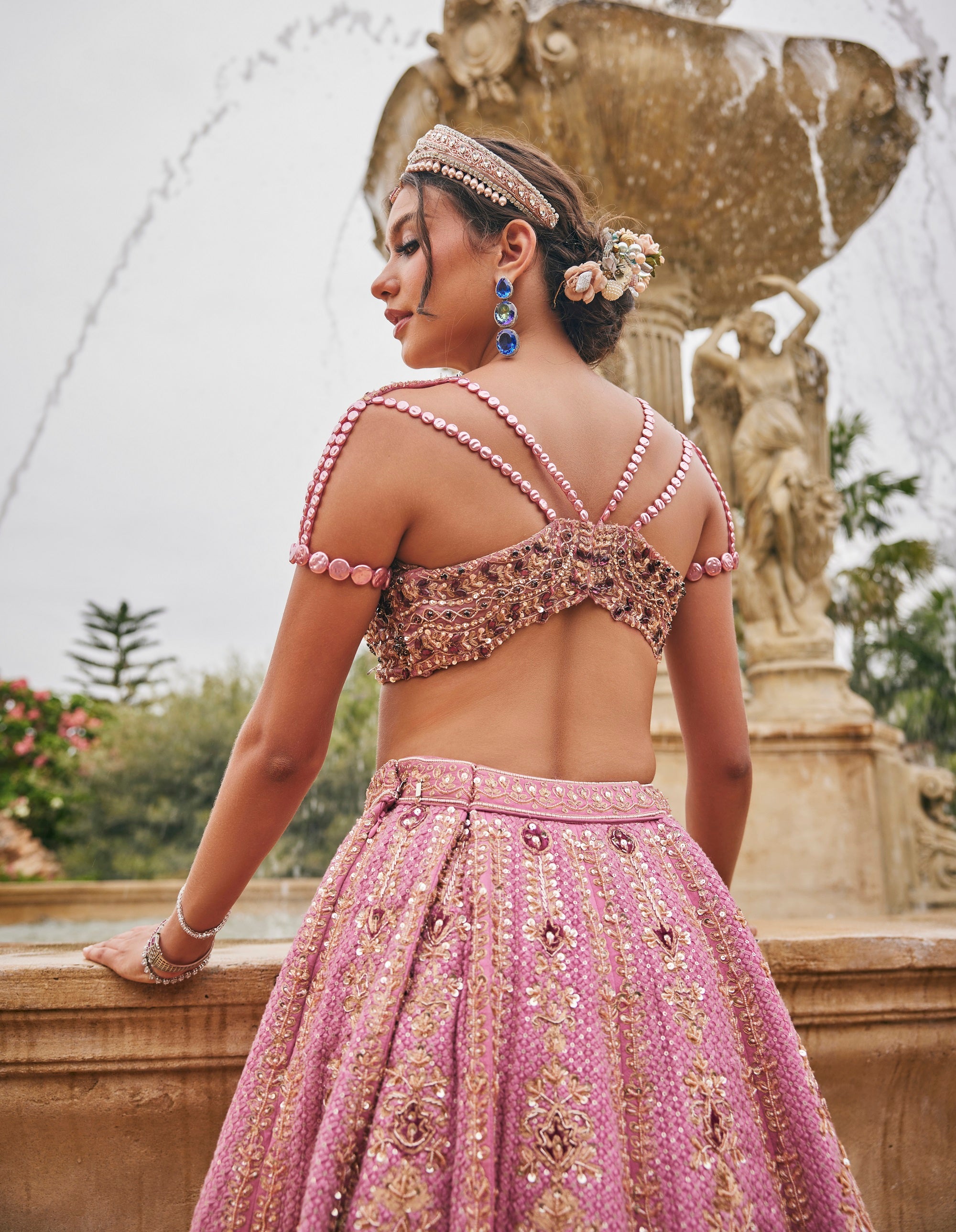 Flamingo Flounce Lehenga Set