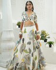 Ivory Hand Painted Lehenga
