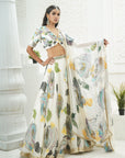 Ivory Hand Painted Lehenga