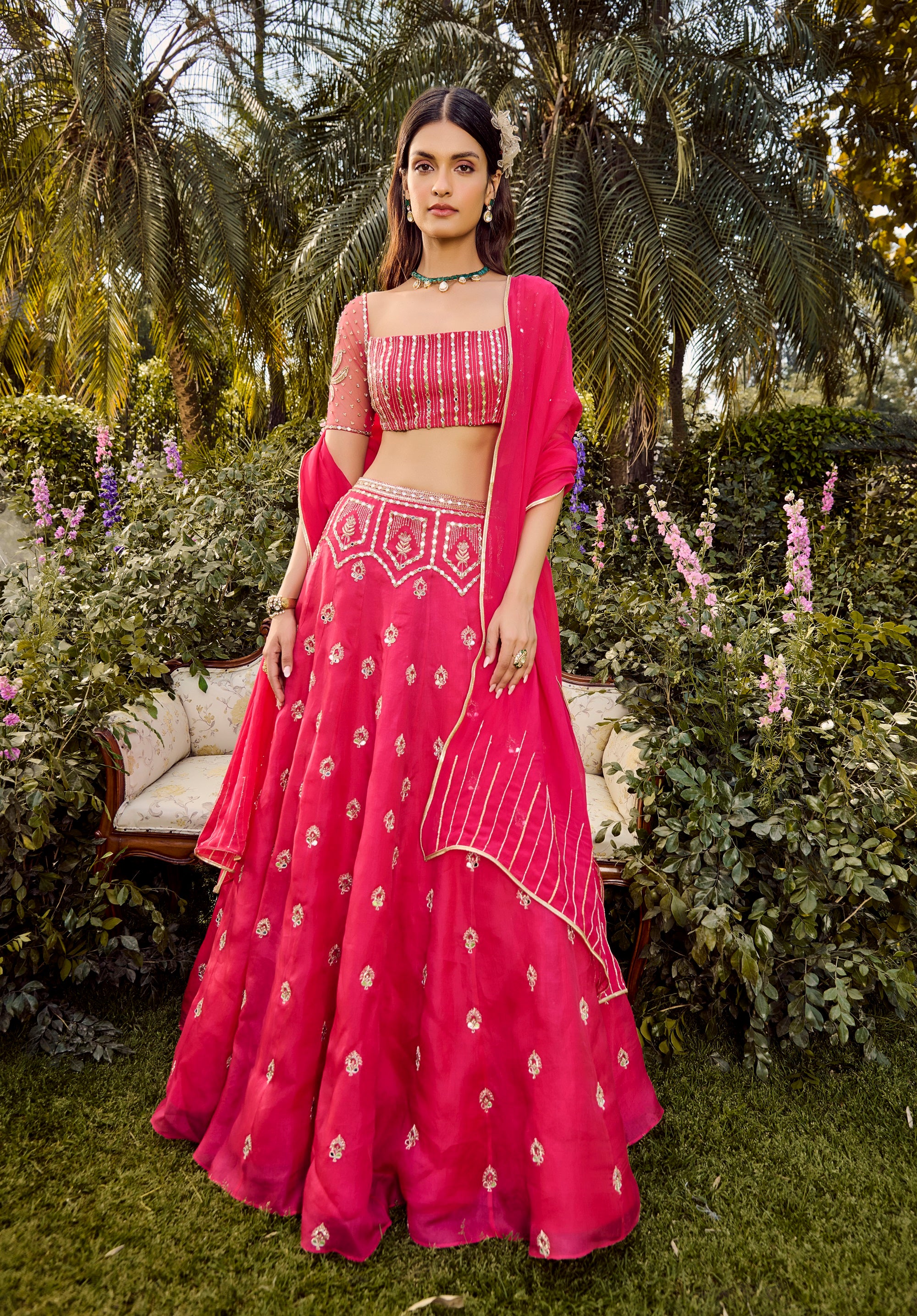 Pink Mirage Lehenga Set