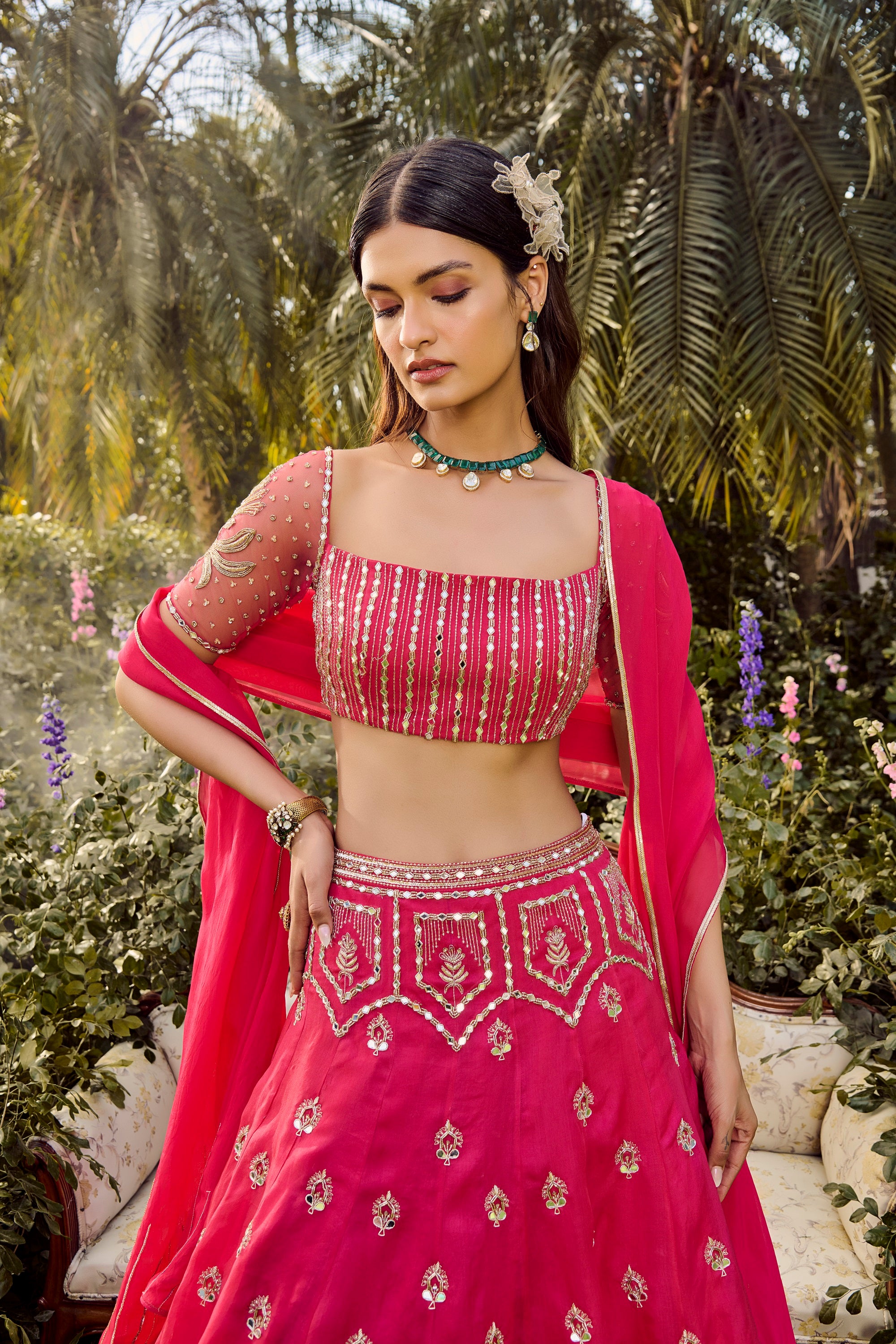 Pink Mirage Lehenga Set
