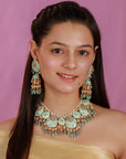 Gold Plated Meenakari Choker Set