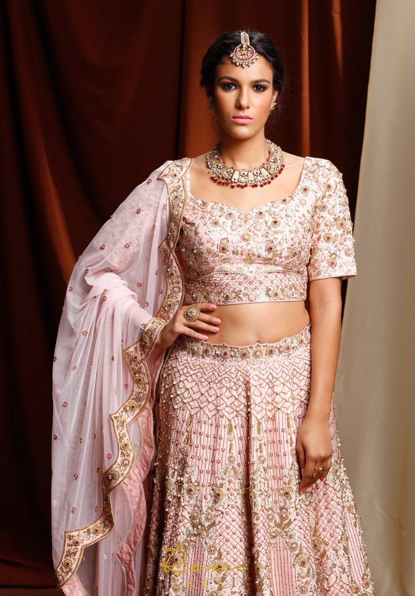 The Kiana Pink Bridal Lehenga Set - bridal lehenga Australia